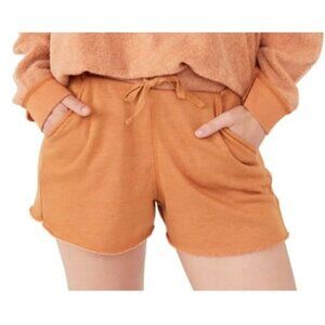 Intimately Free People Women's Sz M Kelly Washed Shorts Tan Brown